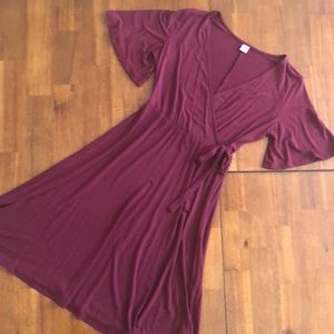 Old Navy maroon dress XS